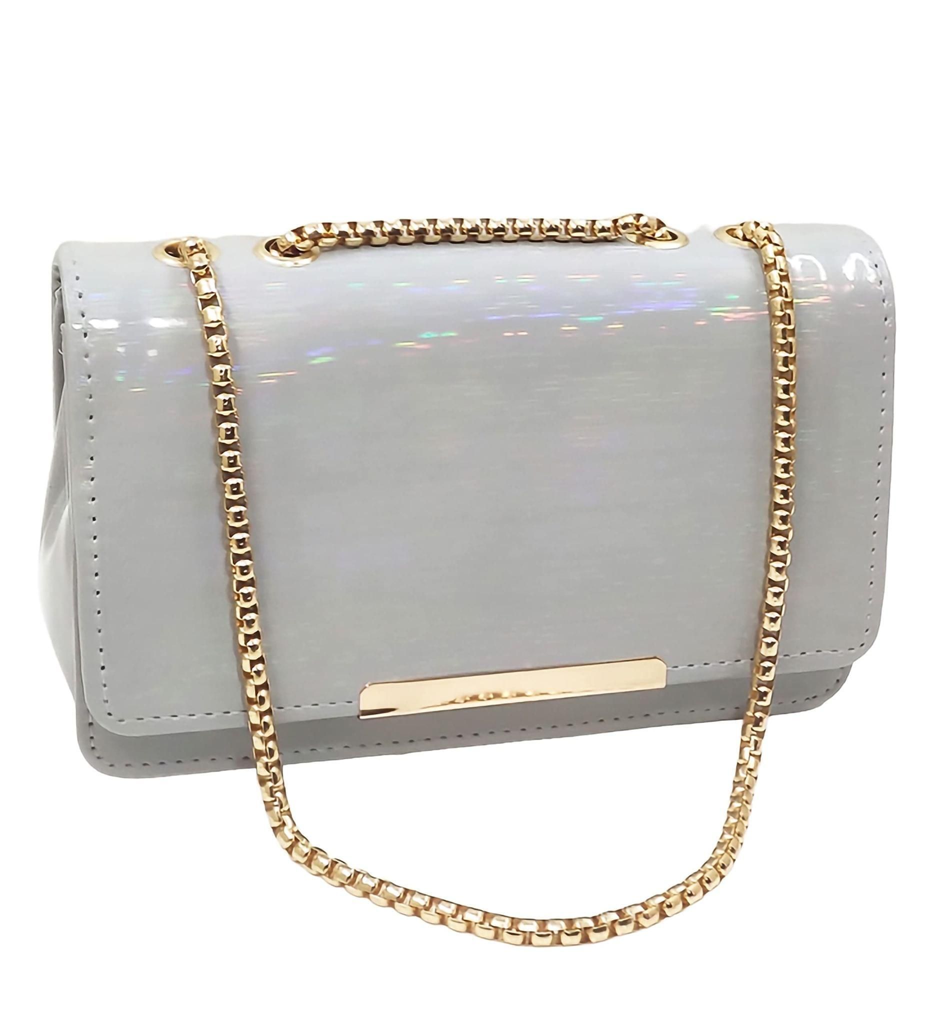 Magnifique Women's Hand/Sling/Side Bag/purse Polyurethane Western (Gold)