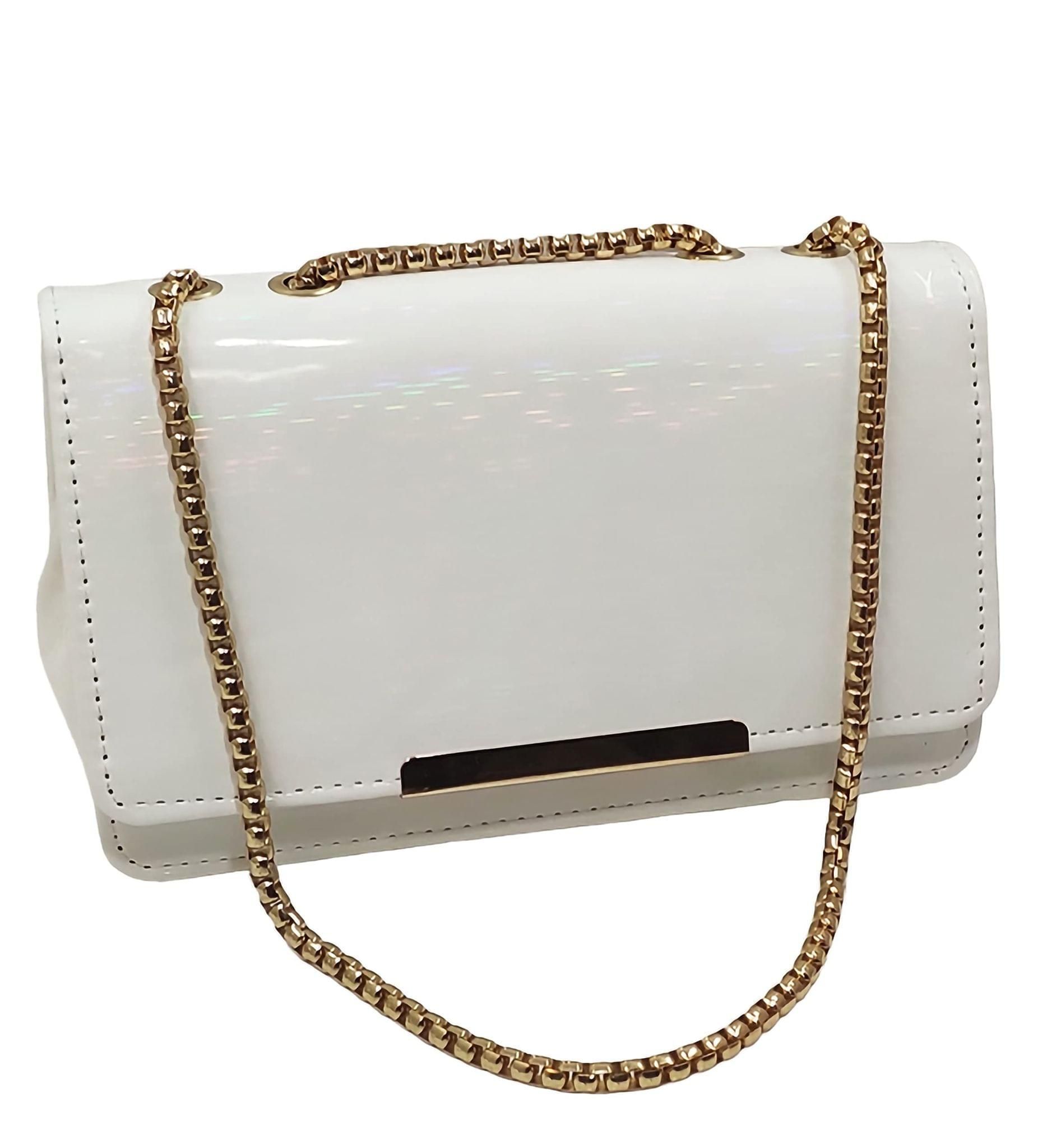 Magnifique Women's Hand/Sling/Side Bag/purse Polyurethane Western (Gold)