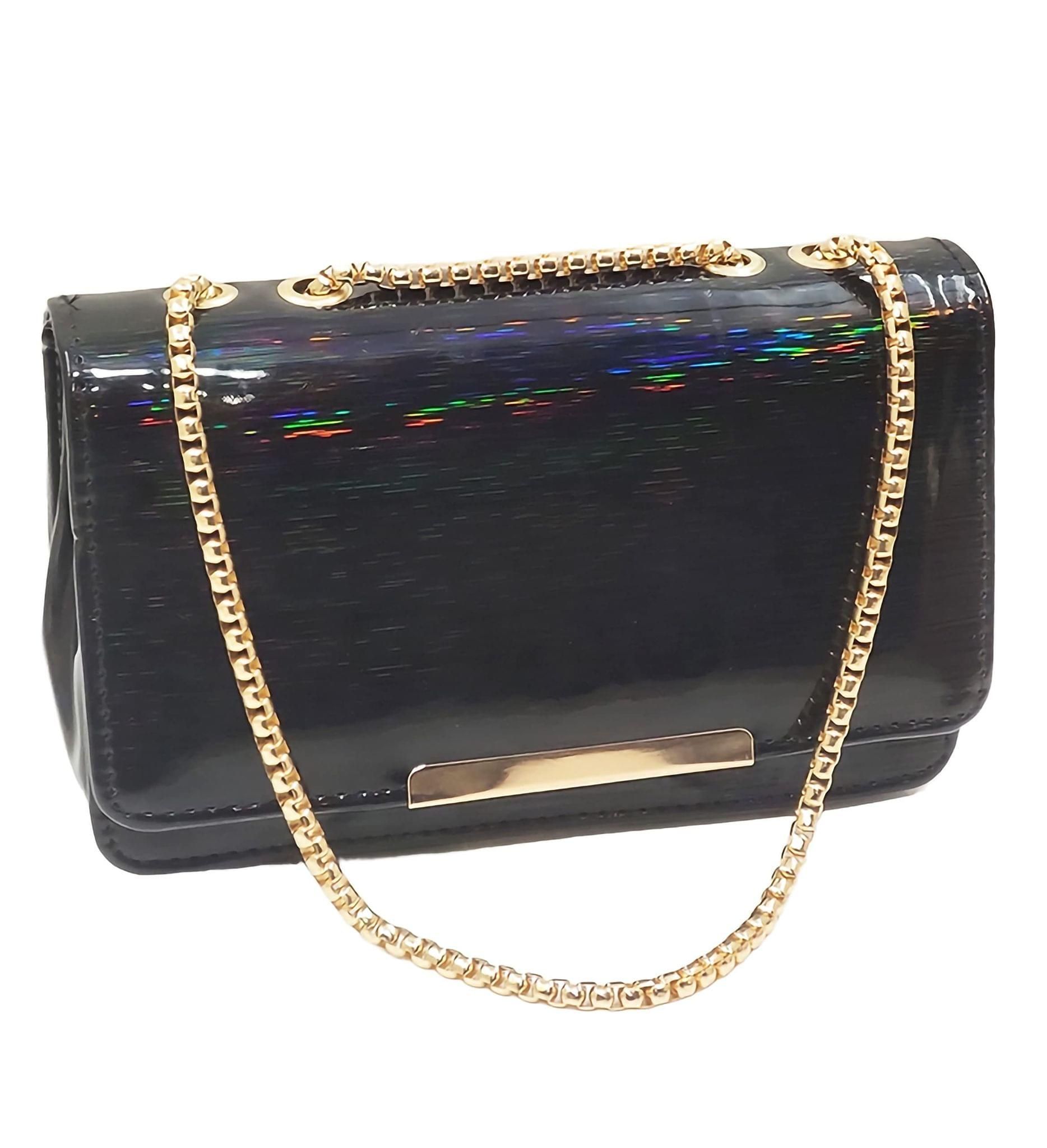 Magnifique Women's Hand/Sling/Side Bag/purse Polyurethane Western (Gold)