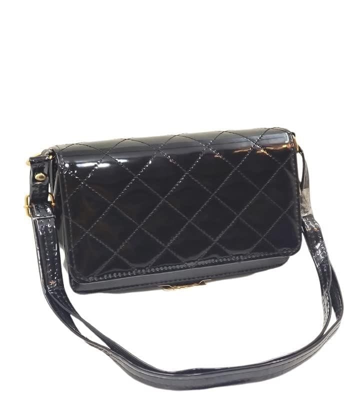 Magnifique Women's Hand/Sling/Side Bag/purse Polyurethane Western (Black)