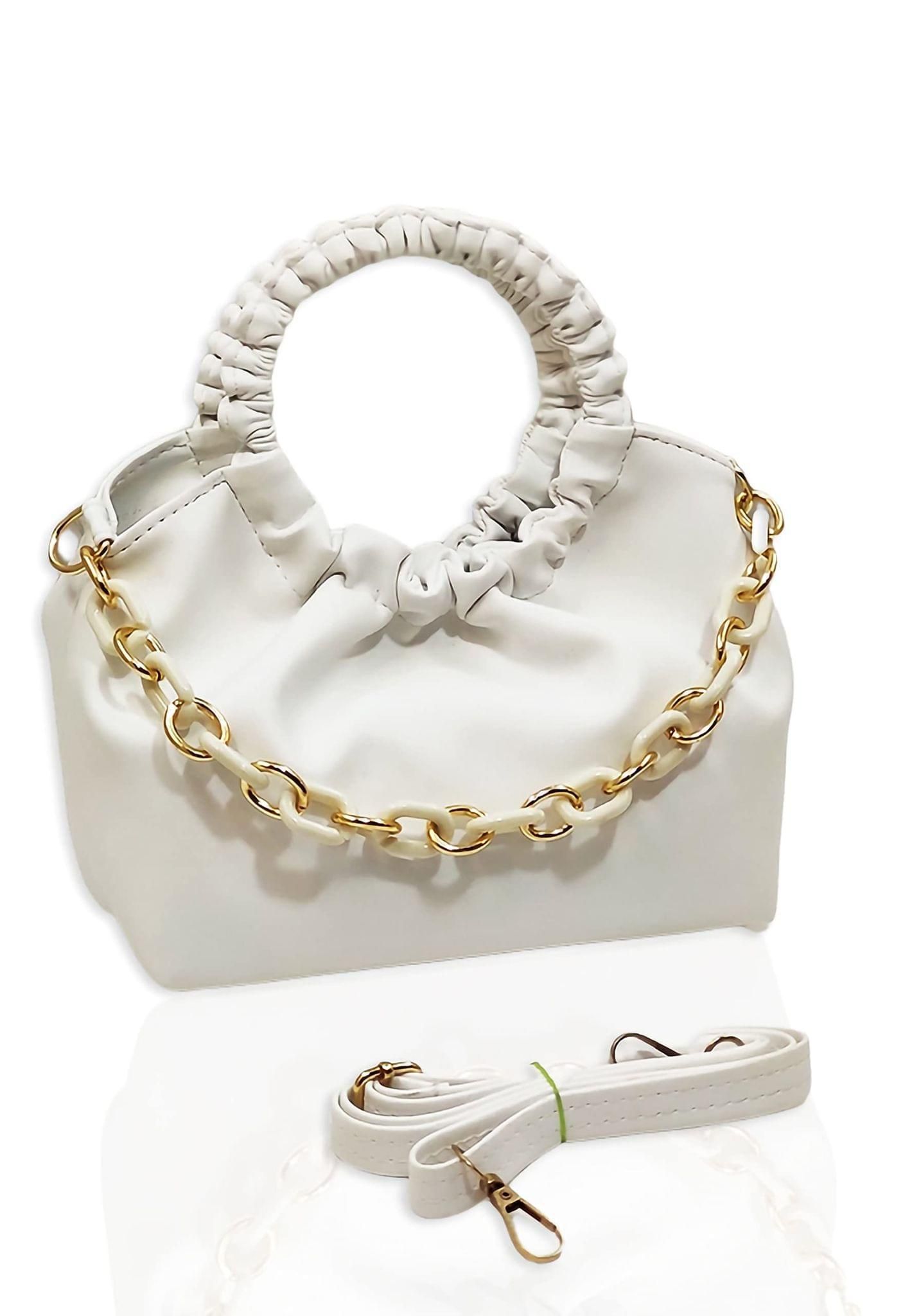 Magnifique Trendy Sling Bag for Women - White