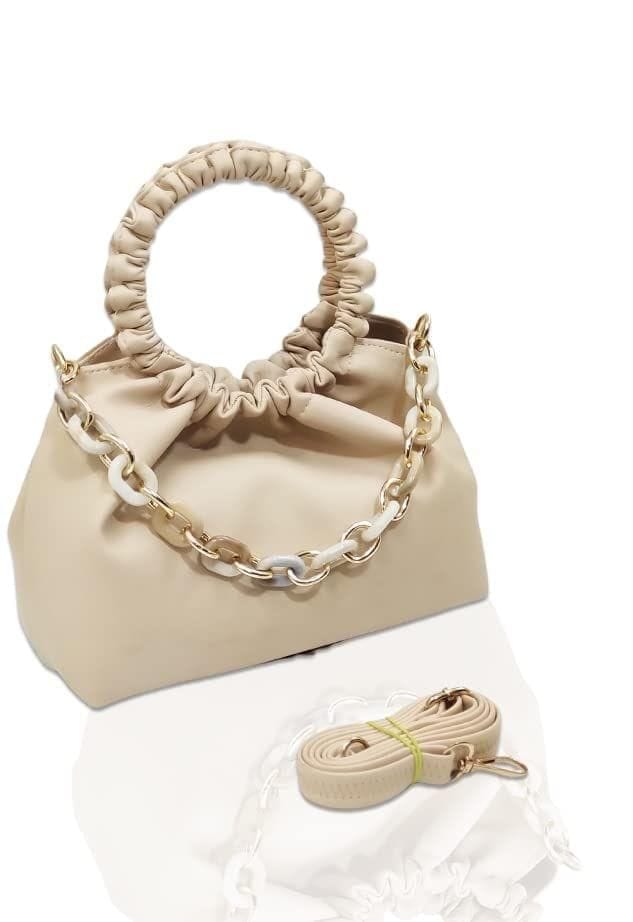 Magnifique Trendy Sling Bag for Women - Cream