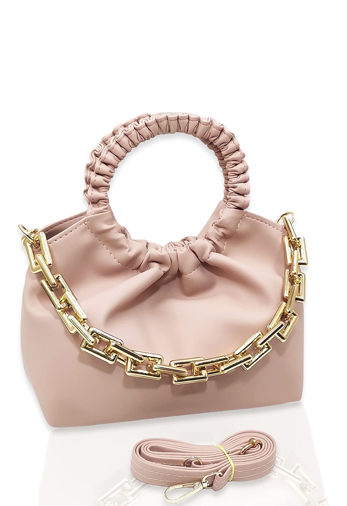 Magnifique Polyurethane ?Women's Hand/Sling/Side Bag/Purse? (Free Size_Pink)