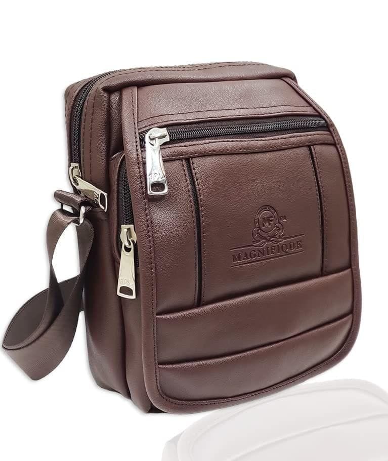 Magnifique Women's Hand/Sling/Side Bag/purse Polyurethane Western (Brown)