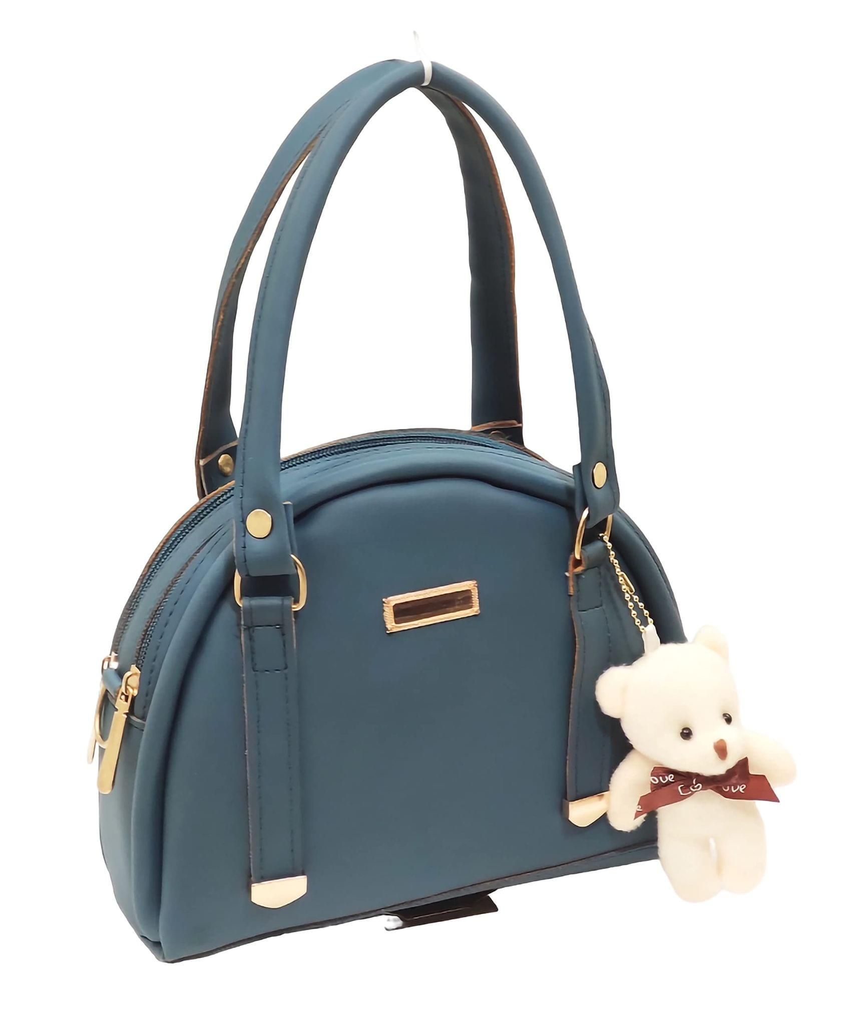 Magnifique Women's Hand/Sling/Side Bag/purse Polyurethane Western (Turquoise)