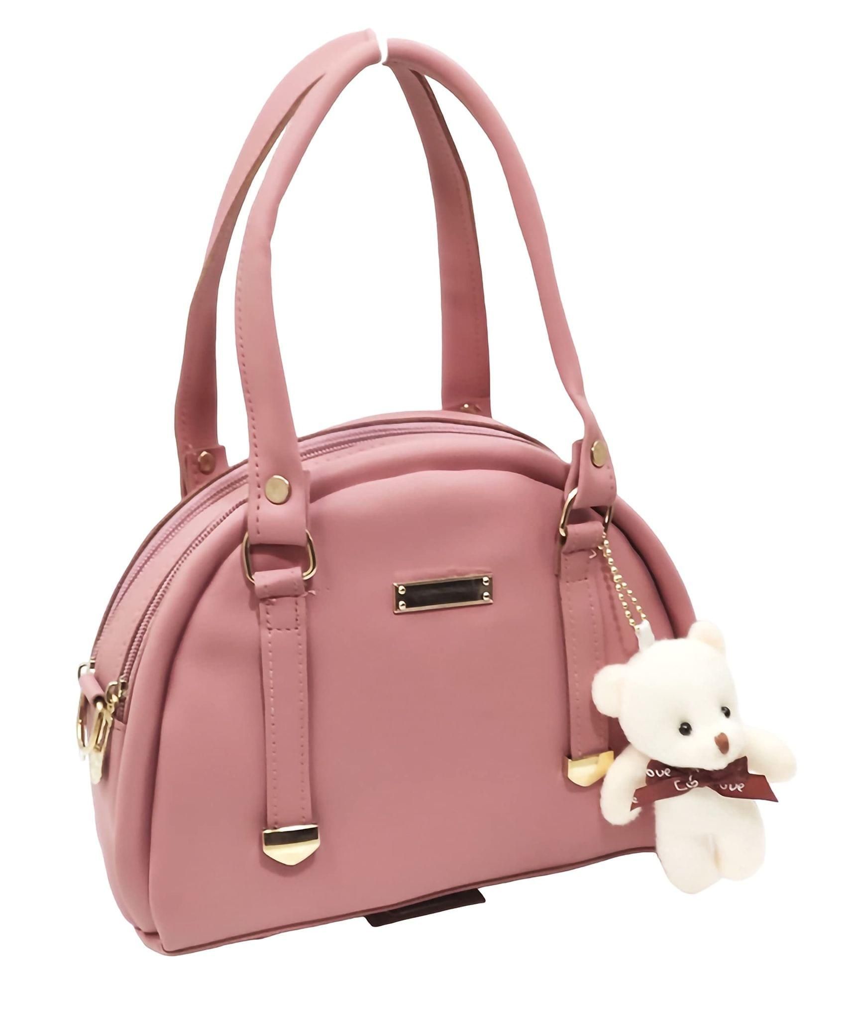 Magnifique Women's Hand/Sling/Side Bag/purse Polyurethane Western (Pink)