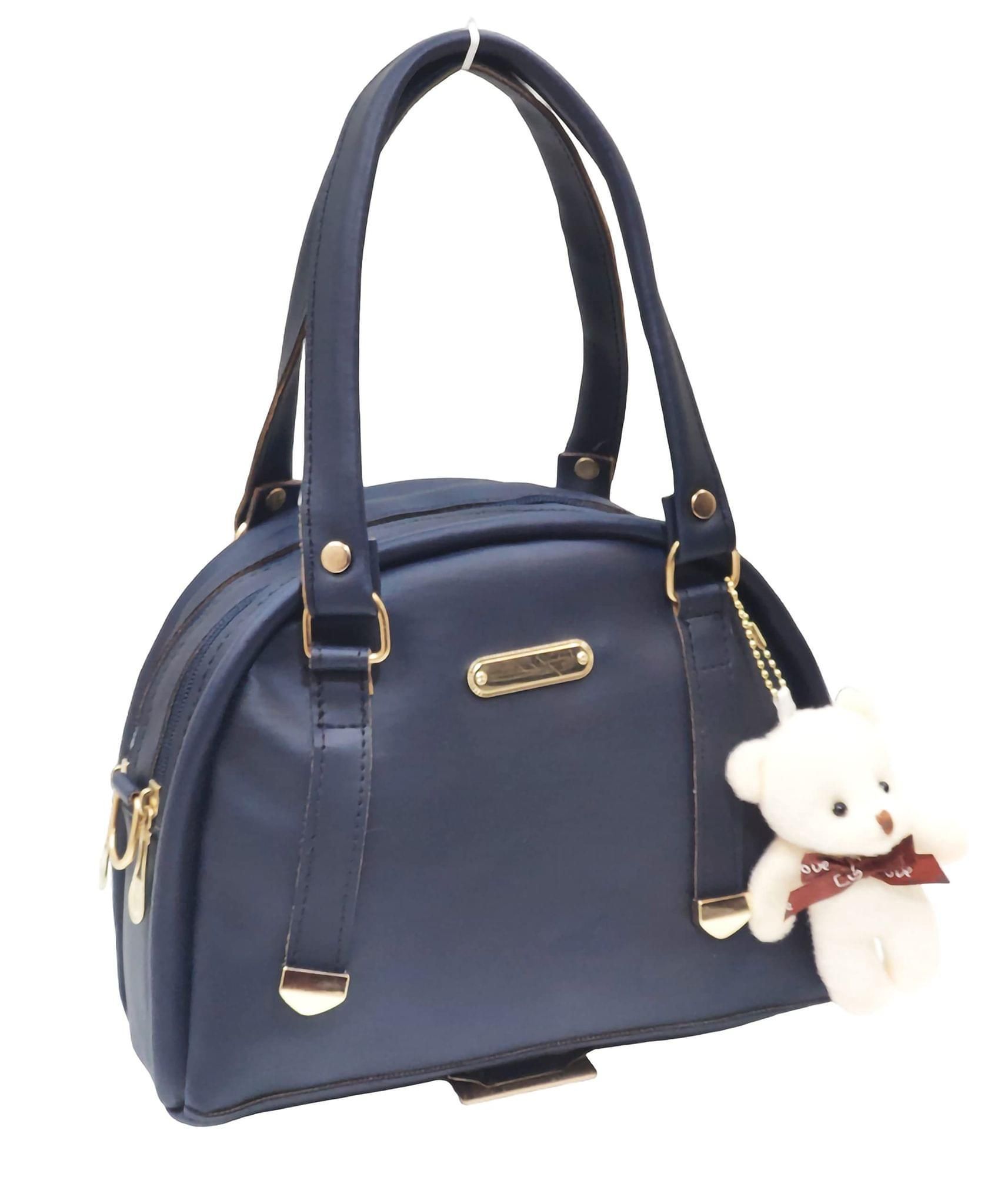 Magnifique Women's Hand/Sling/Side Bag/purse Polyurethane Western (Blue)