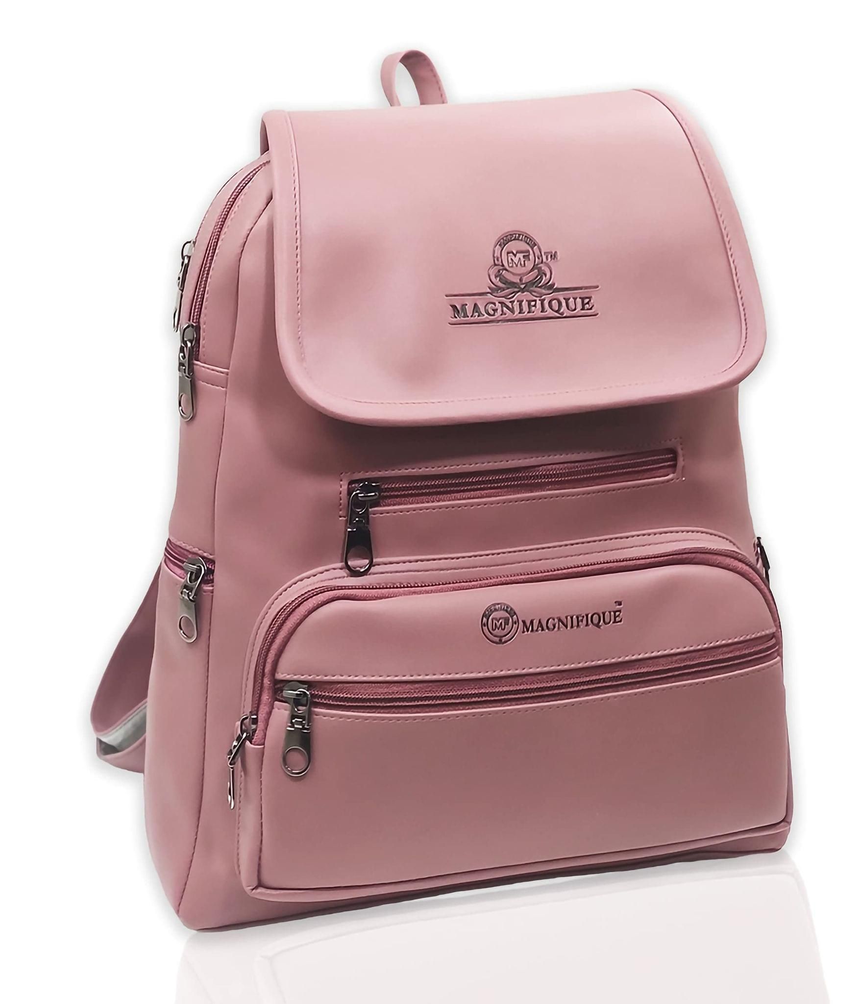 Magnifique Women's Hand/Sling/Side Bag/purse Polyurethane Western (Pink)