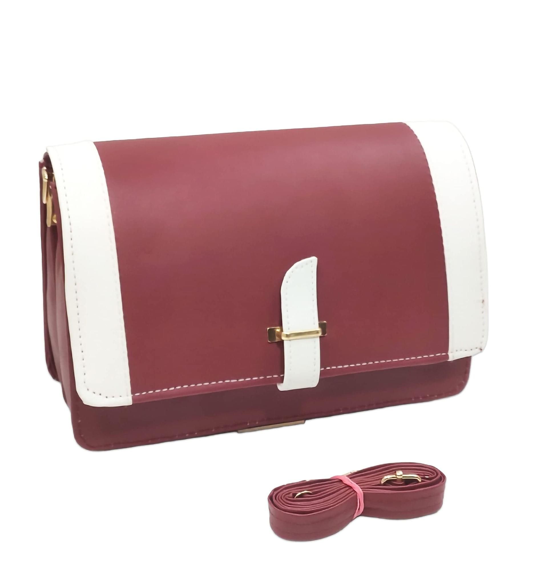 Magnifique Women's Hand/Sling/Side Bag/purse Polyurethane Western (Black)