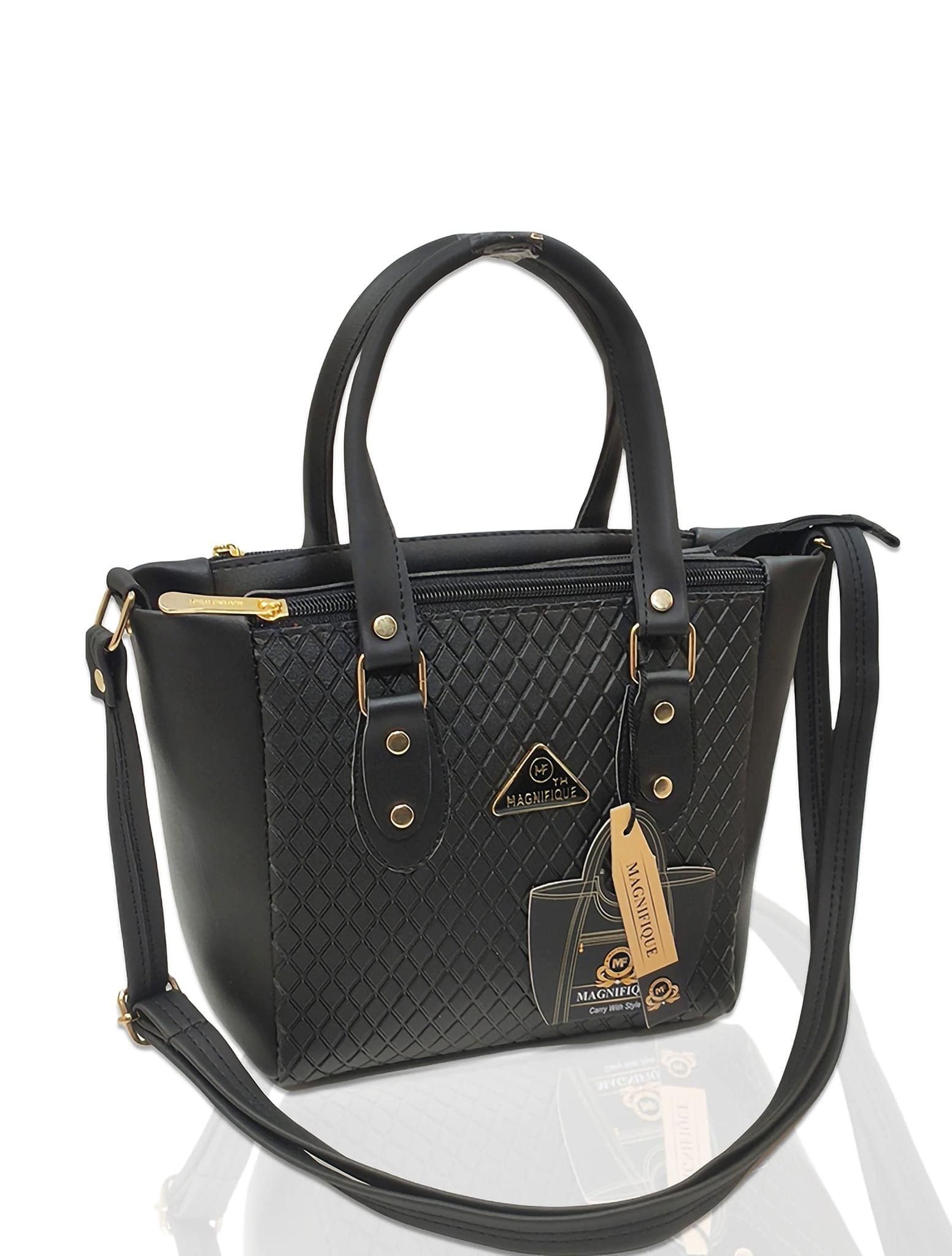 Magnifique Women's Hand/Sling/Side Bag/purse Polyurethane Western (Clear)