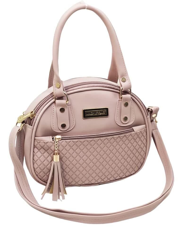 Magnifique Women's Hand/Sling/Side Bag/purse Polyurethane Western (Clear)