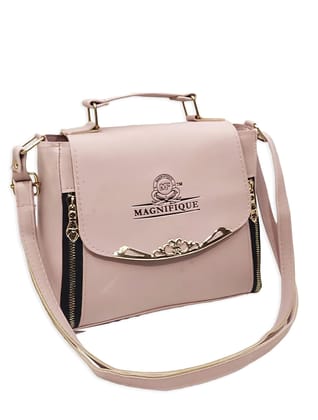 Magnifique Women's Hand/Sling/Side Bag/purse Polyurethane Western (Clear)