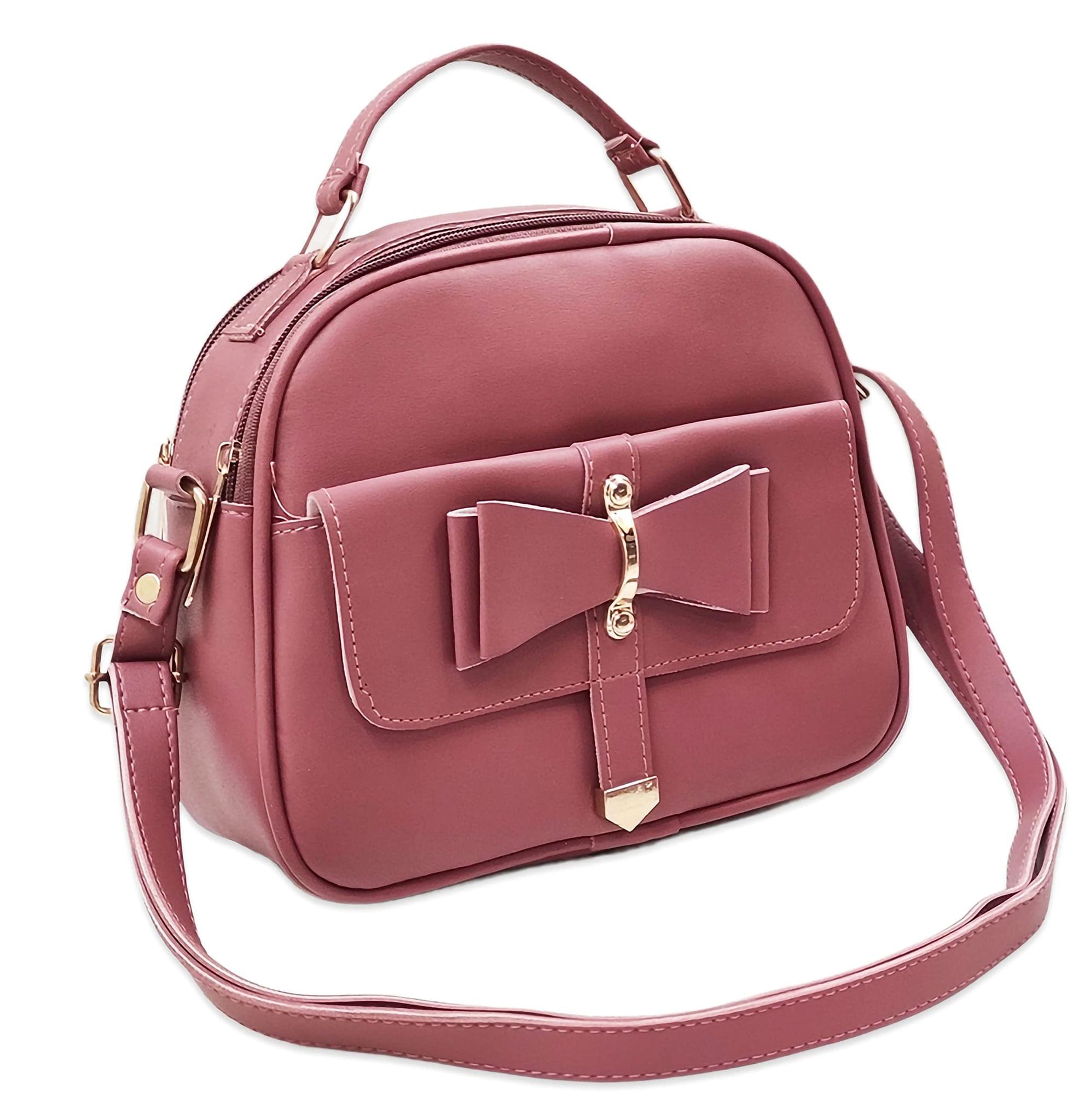 Magnifique Women's Hand/Sling/Side Bag/purse Polyurethane Western (Red)