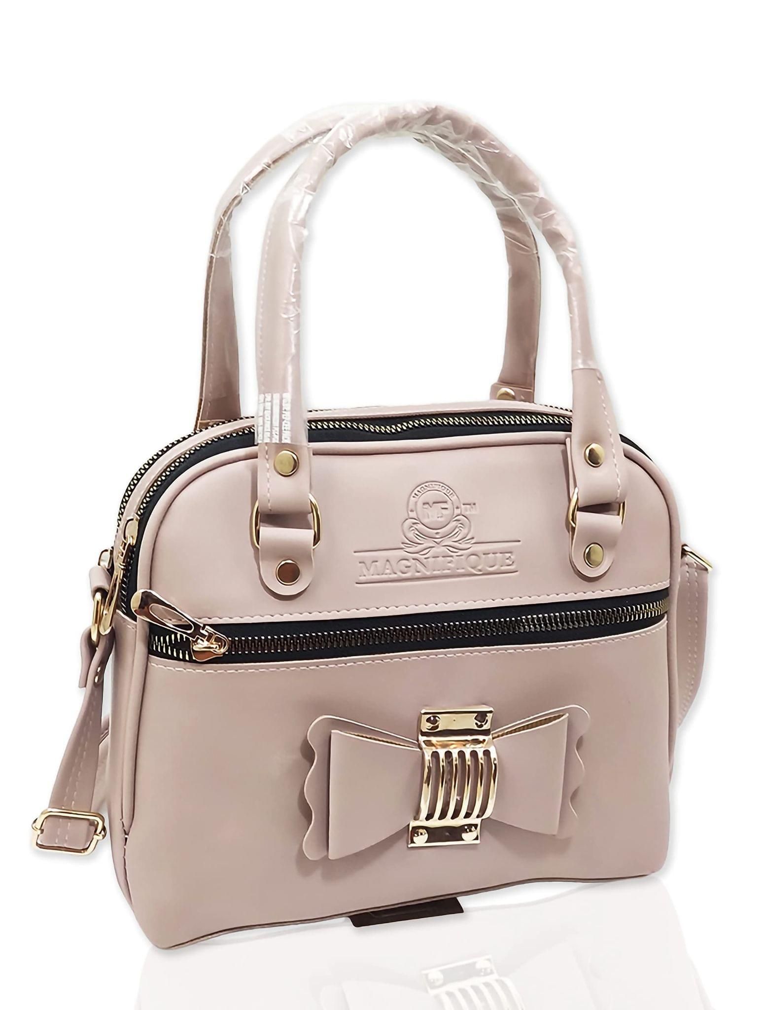 Magnifique Women's Hand/Sling/Side Bag/purse Polyurethane Western (Clear)