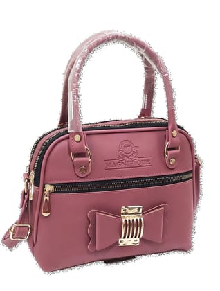 Magnifique Women's Hand/Sling/Side Bag/purse Polyurethane Western (Red)