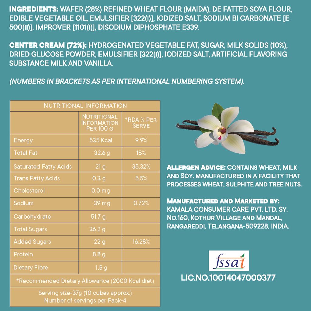 Kyomi Quattro Wafer Cubes, 450g | Crispy & Delicious Wafers Perfect for Snacking (Pack of 3) 450g  (Chocolate+Hazelnut+Vanilla)