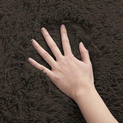 SUPER SOFT RABBIT FURR Bedside runner