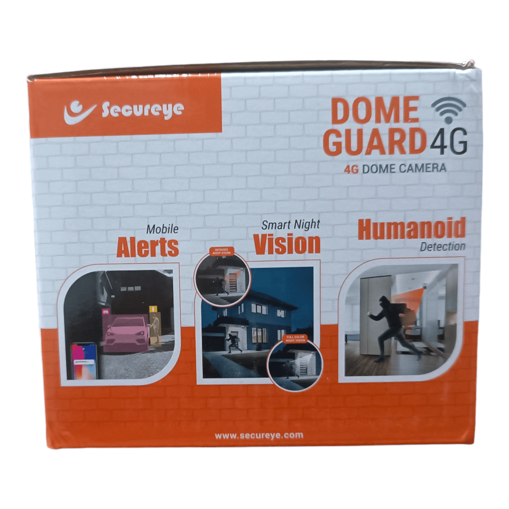 Secureye Dome Guard 4G/5G/LAN Dome Camera | 3MP HD | Two-Way Audio | SD Card & Cloud Storage