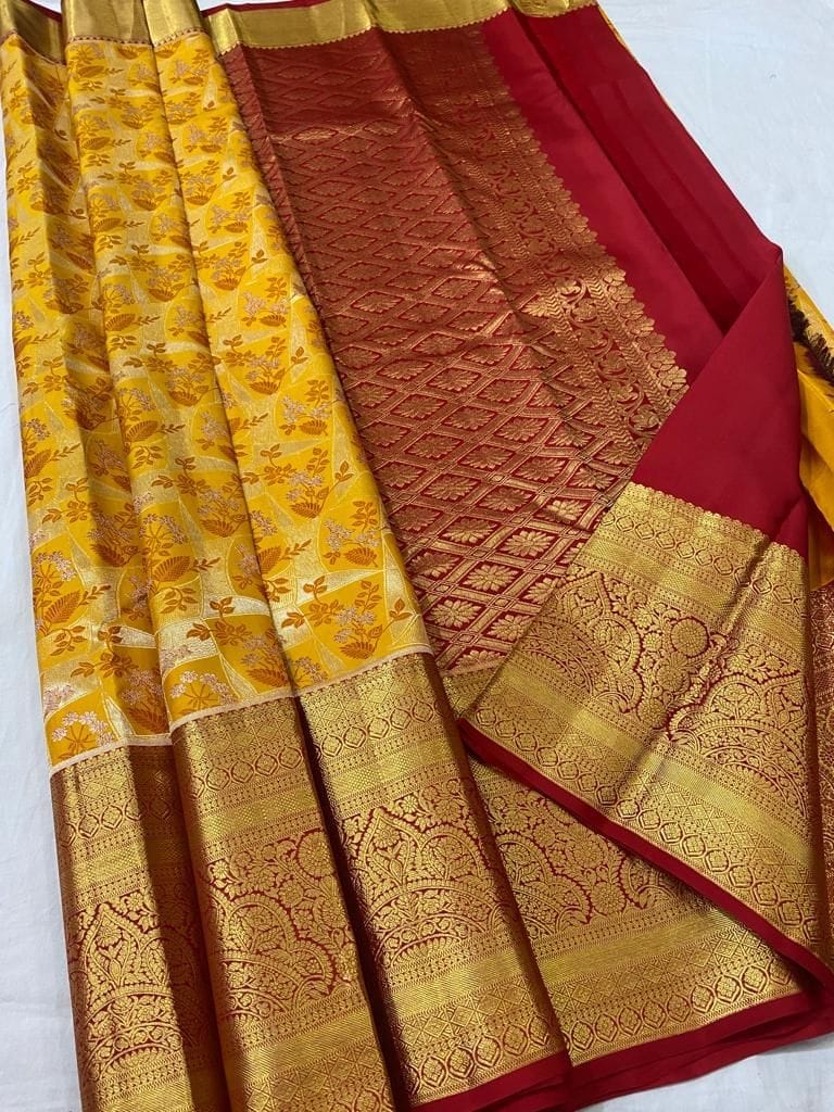 Kanchipuram pure silk sarees - Sarees | Buy online on ZillyBuy
