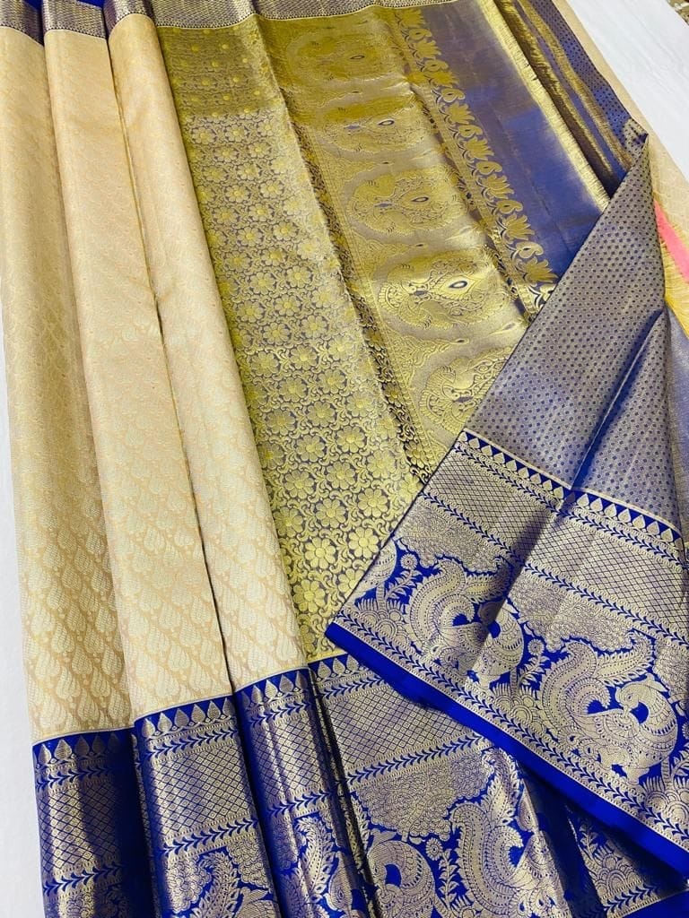 Kanchipuram pure silk sarees - Sarees | Buy online on ZillyBuy