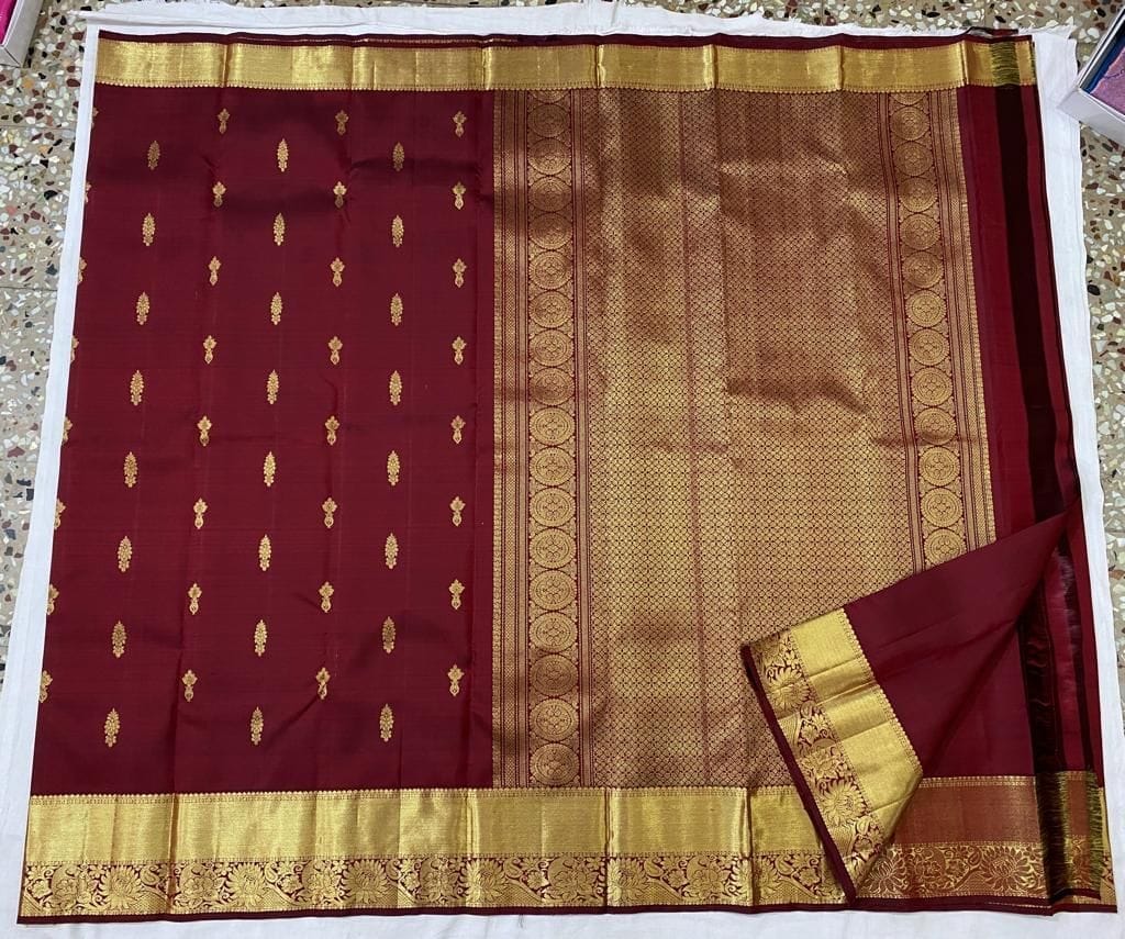 Kanchipuram handloom pure silk saree - Sarees | Buy online on ZillyBuy