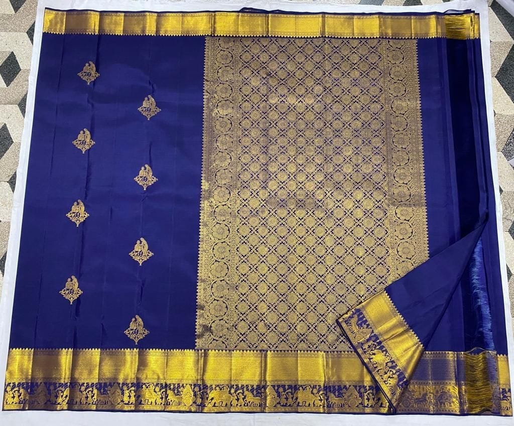 Kanchipuram handloom pure silk sarees - Sarees | Buy online on ZillyBuy