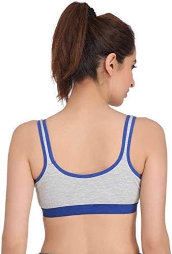 Fashion Bones - Sports Bra Gym Workout Yoga Non Padded Non Wired Pull On Bra (Pack of 3)
