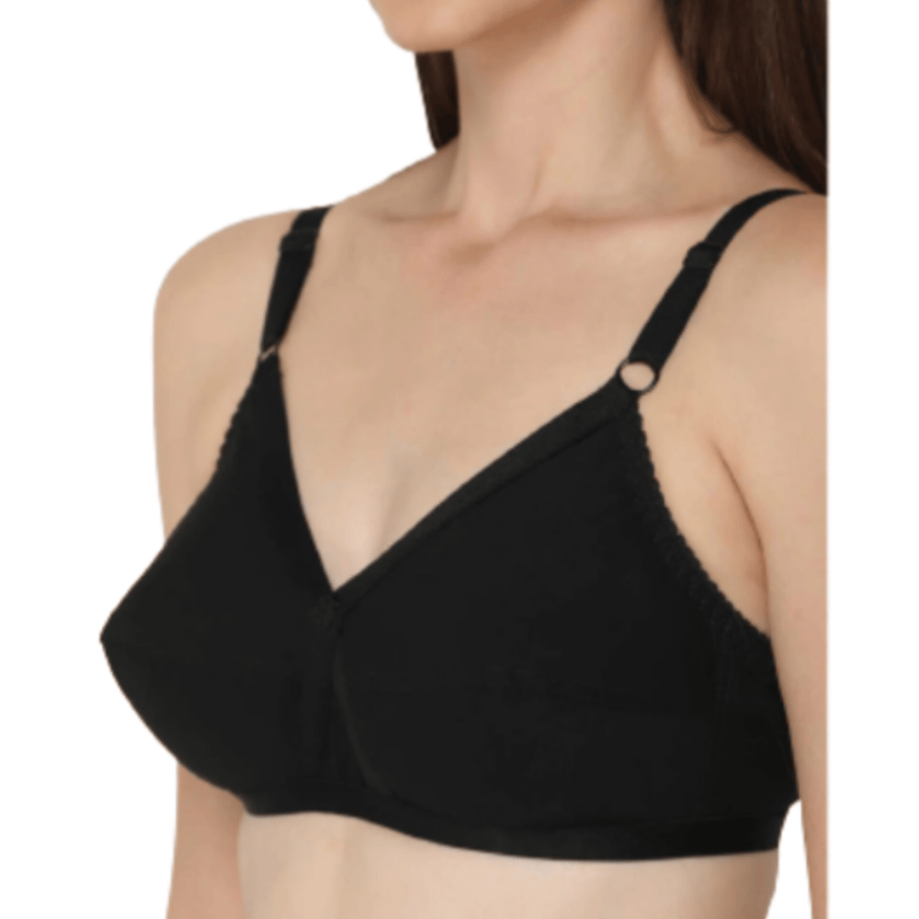 FASHION BONES Women's Cotton Cross Bra | Full Coverage, Non-Padded | Daily Use Cotton Bra | White & Beige | Combo (Pack of 2)