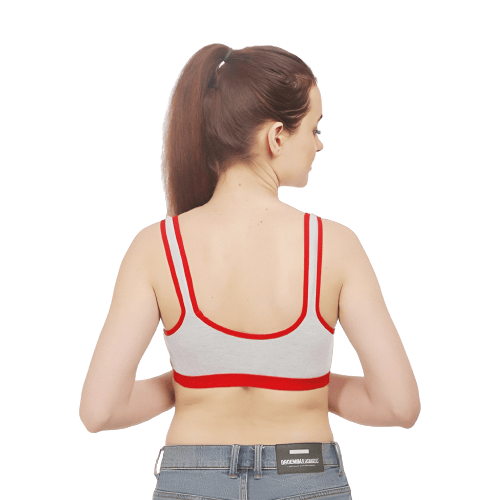 FASHION BONES Full Coverage Sports Cotton Bra for Women and Girls Combo Pack of 3