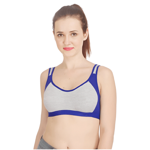 FASHION BONES Full Coverage Sports Cotton Bra for Women and Girls Combo Pack of 3