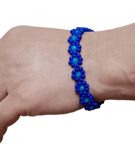 Handmade Acyrlic and Rondelle Bead Bracelet-(BL-19)