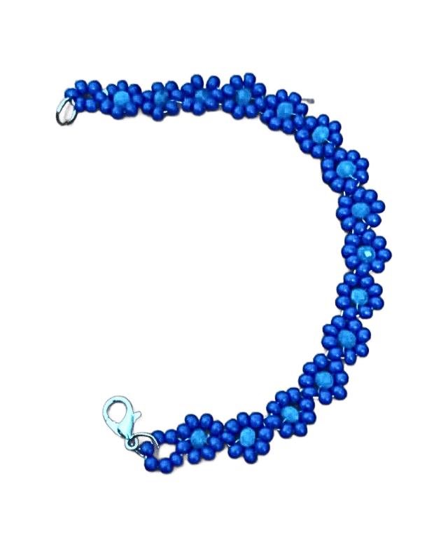 Handmade Acyrlic and Rondelle Bead Bracelet-(BL-19)