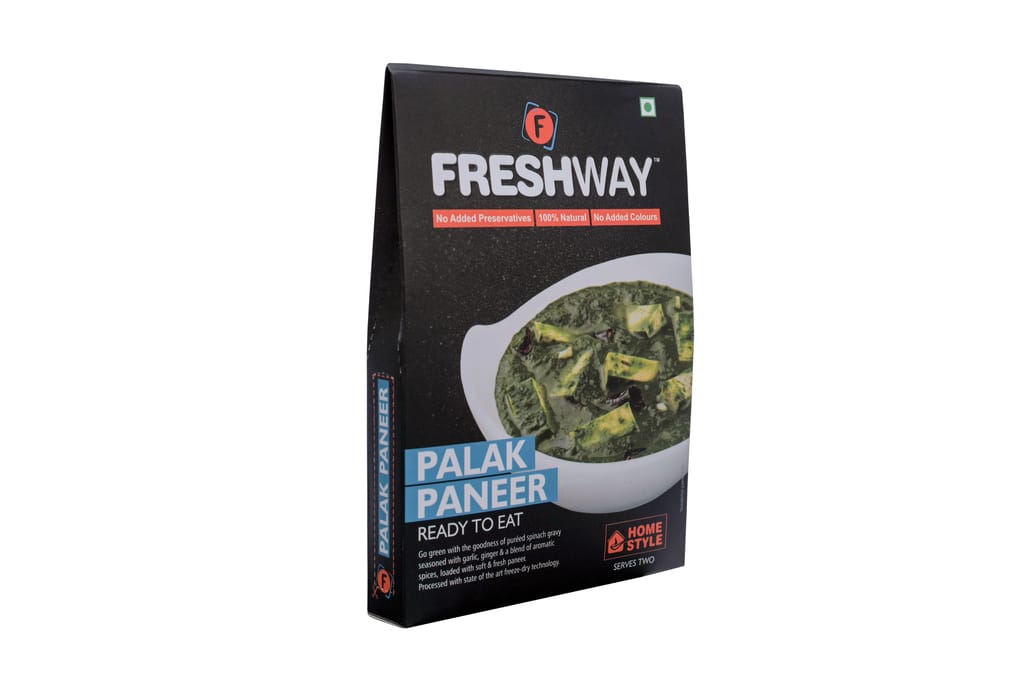 Freshway Foods Ready To Eat Freeze Dried Palak Paneer with No Added Preservatives & Colors