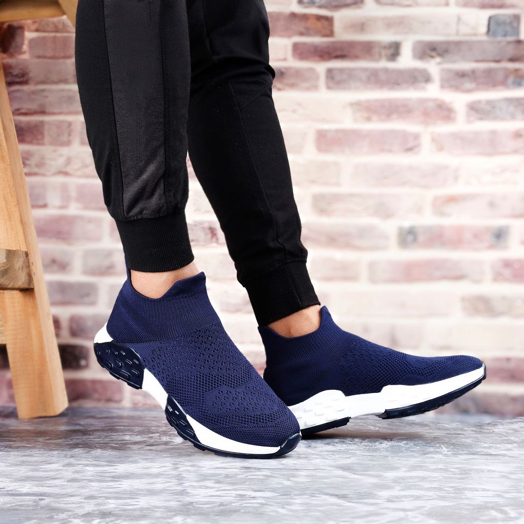 Men's Latest Fashionable Knitted Fabric Material Casual Socks Shoes - Sports Shoes | Buy online on ZillyBuy