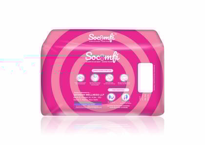 Socomfi Ultra-Thin Organic sanitary Pads with Side Leakage Protection