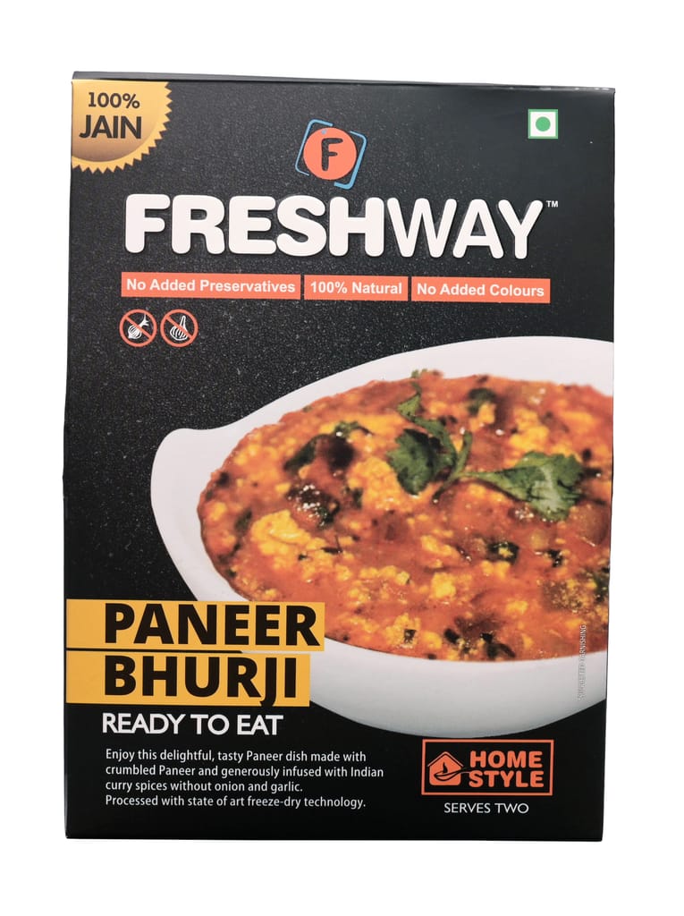 Freshway Ready to Eat Jain Pav Bhaji & Jain Paneer Bhurji Ready to Eat | Flavor Packed Indian Comfort Meal in Minutes