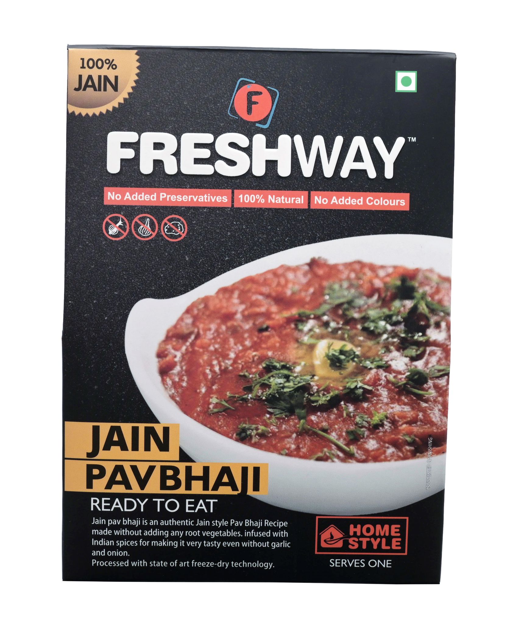 Freshway Ready to Eat Jain Pav Bhaji & Jain Paneer Bhurji Ready to Eat | Flavor Packed Indian Comfort Meal in Minutes