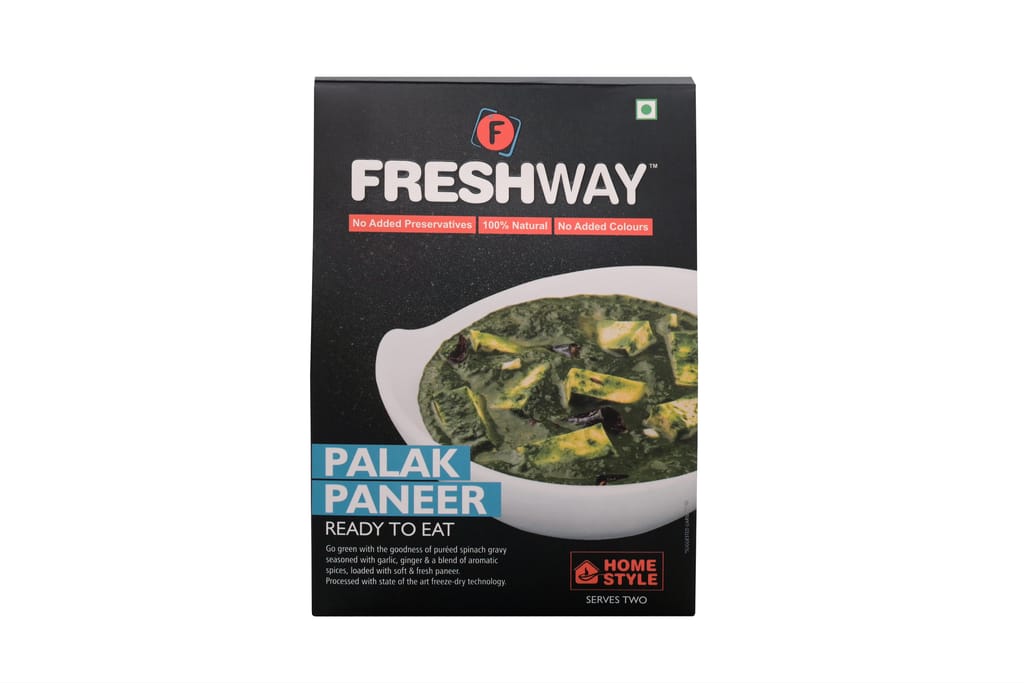 Freshway Ready To Eat Combo Palak Paneer, Paneer Bhurji, Pav Bhaji, Tawa Masala, Makkhanwala