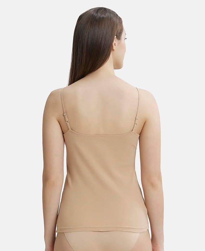 Jockey Women's Super Combed Cotton Rib Camisole with Adjustable Straps Pack of 1
