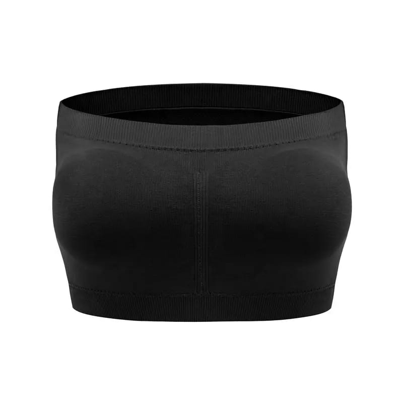 Chintels Women's Girl's Spandex Removable Padded & Non Wired Seamless Tube Bra Pack of 1