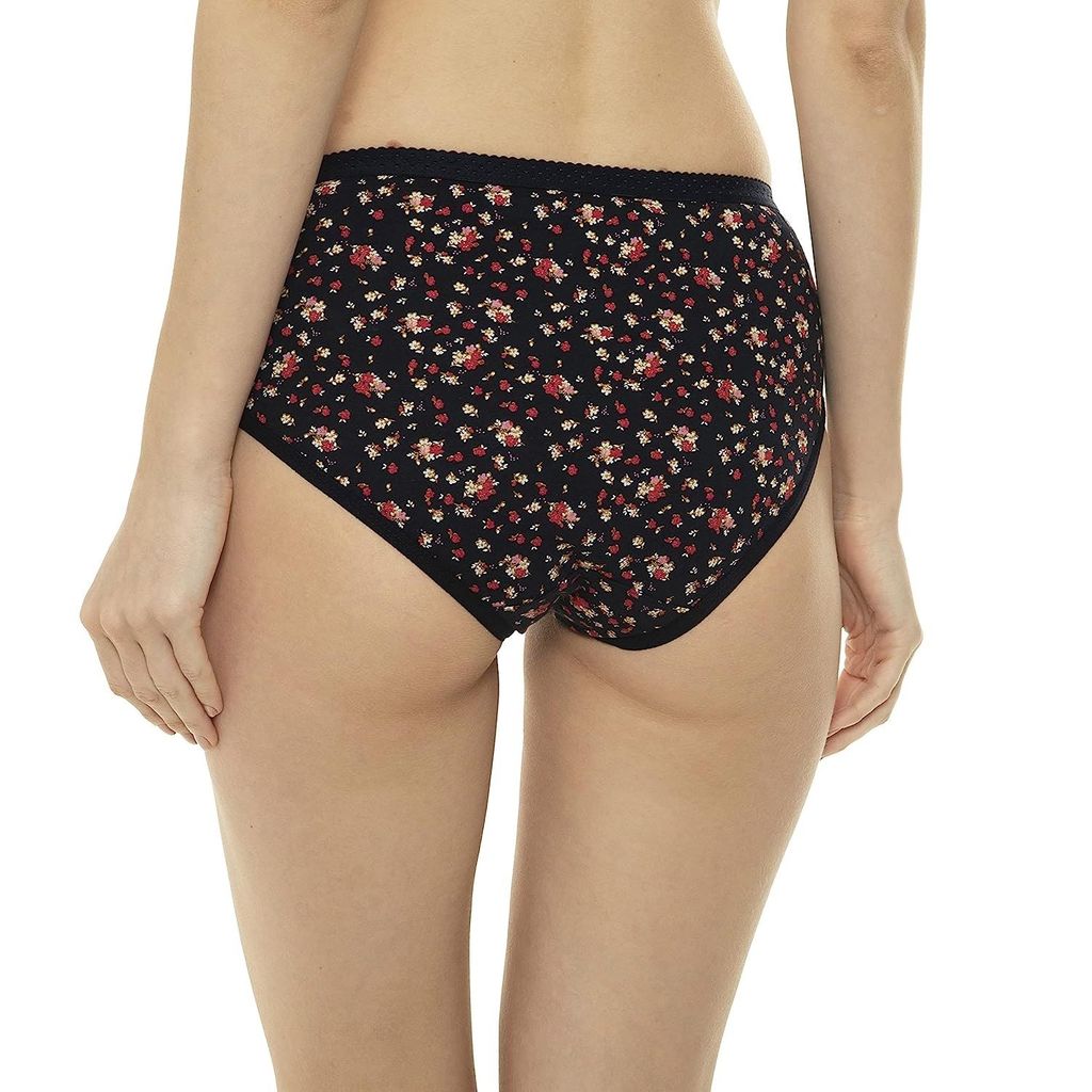 VIP Printed Women's Hipster Panties Outer Elastic Pack Of 6