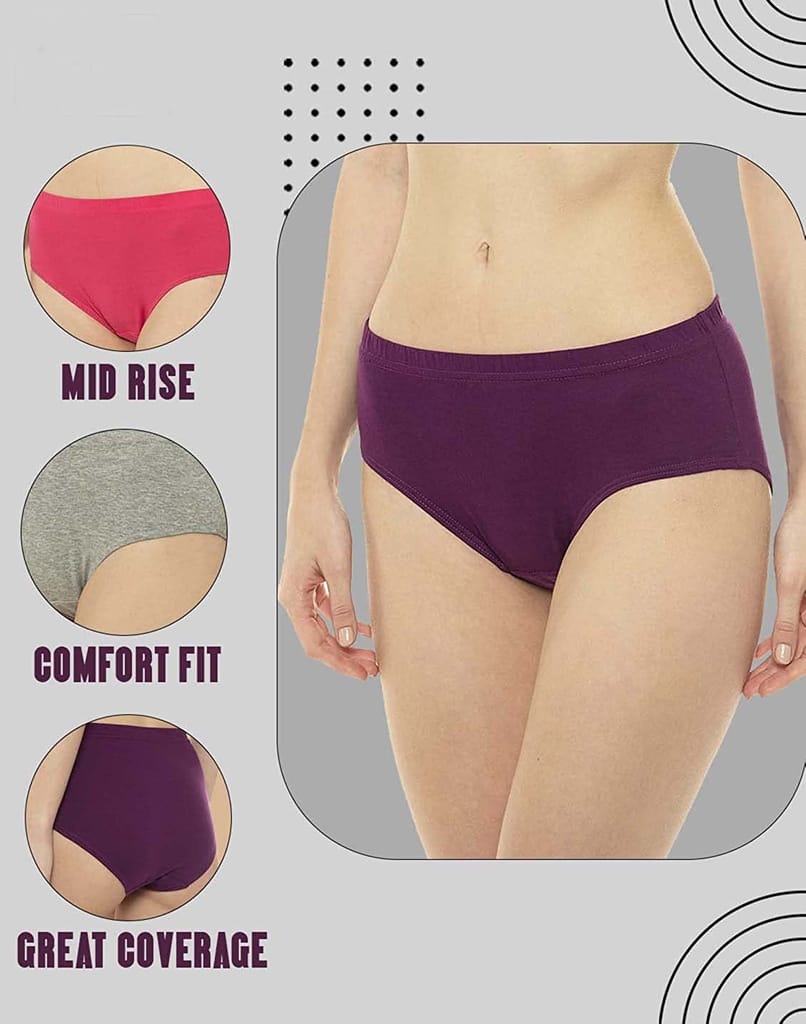 VIP Womens Hipster Panties Pack of 3