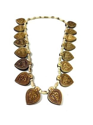 GOKULAM Mahamantra Mala with Large Beads Mantra Japa Wearing Necklace Protection Against Bad Evils for Men & Women