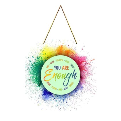 Charmor Motivational Round Wall Hanger for Home Decor| Office| Gift| Bedroom| Living Room Wall Decoration (WH4915)