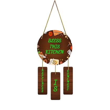 Charmor Bless the Kitchen Wall Hanging Decorative Items for Home | Gifts | Living Room | Modern Decor Items (WH4617)