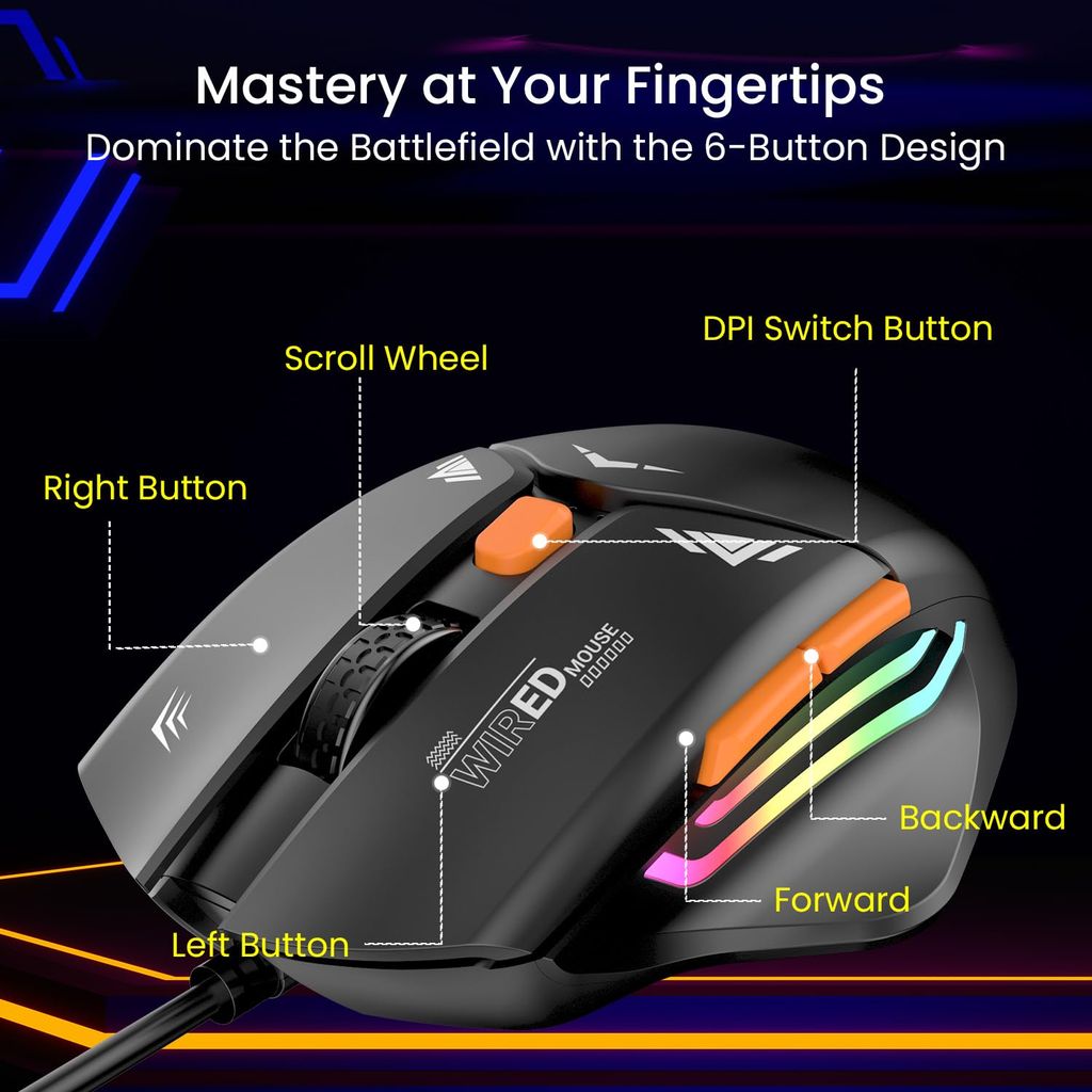 Portronics Vader Wired Gaming Mouse