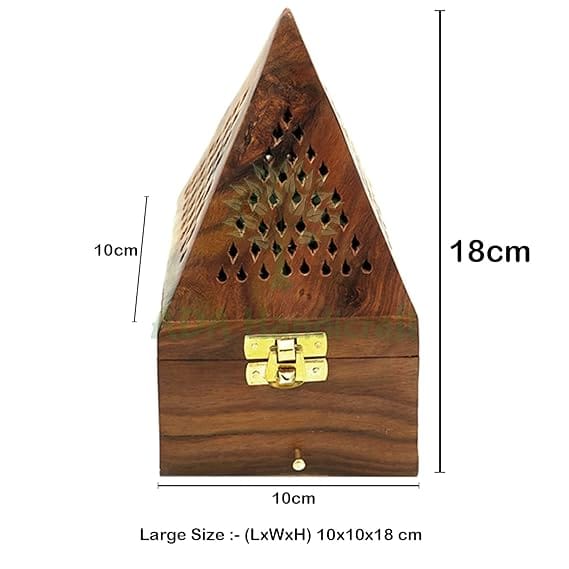 Handicraft Sheesham Wooden Incense Box Holder