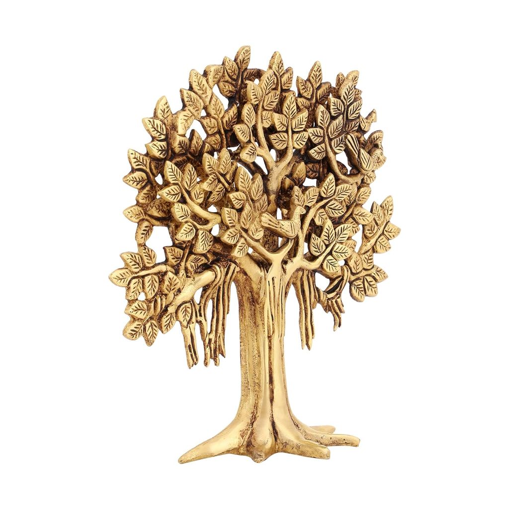 Jaszz Art Pure Brass Kalpavriksha Tree Showpiece