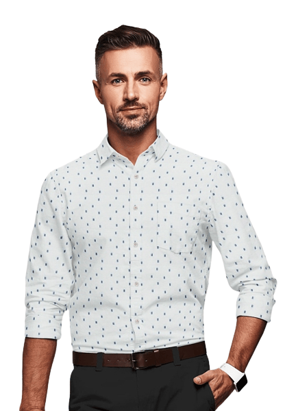 JSPARK Premium Cotton Floral Printed Shirt for Men | Full Sleeves | Cotton Shirt | Printed Shirt