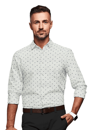 JSPARK Premium Cotton Floral Printed Shirt for Men | Full Sleeves | Cotton Shirt | Printed Shirt